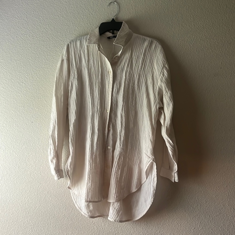 Cream Button Up